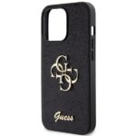Guess GUHCP13LHG4SGK iPhone 13 Pro / 13 6.1" black hardcase Glitter Script Big 4G - imagine 6