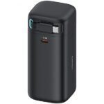 USAMS Powerbank with Retractable Cable USB-CRetractable 18000 mAh PD45W Fast Charge XMF Series Black