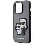 Karl Lagerfeld KLHCP14XSANKCPG iPhone 14 Pro Max 6.7" hardcase silver Saffiano Karl & Choupet - imagine 6