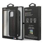 BMW BMHCP12MMCARBK case iPhone 12 / 12 Pro 6.1" black hardcase M Collection PU Carbon Stripe - imagine 9