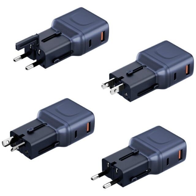 Wall charger Energea TravelGo Adapter 35 USB-A/USB-C 35W blue - imagine 4