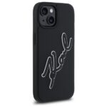 Karl Lagerfeld KLHCP15S3DRKSDLK iPhone 15 6.1" black hardcase 3D Rubber Signature - imagine 4