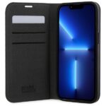 Karl Lagerfeld KLBKP14XSANKCPK iPhone 14Pro Max 6.7" bookcase black Saffiano Karl & Choupette - imagine 4