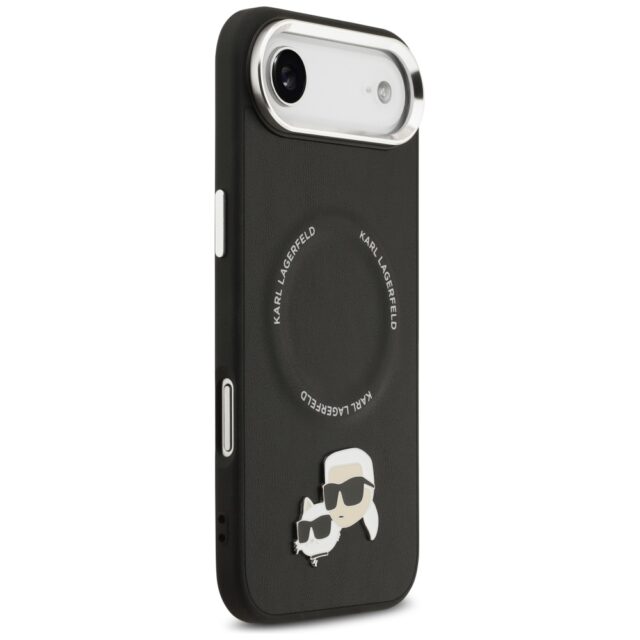 Karl Lagerfeld Karl & Choupette Pins MagSafe Case for iPhone Air Black - imagine 4