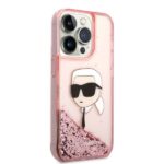 Karl Lagerfeld KLHCP14XLNKHCP iPhone 14 Pro Max 6,7" pink hardcase Glitter Karl Head - imagine 4