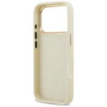 Case Guess Peony Hot Stamp MagSafe for iPhone 17 Pro beige - imagine 7