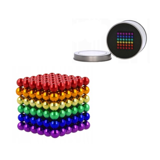 Extralink Neocube Magnetic Balls, 216 Pieces 5mm Rainbow - imagine 3