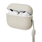 UNIQ Lino Case AirPods Pro 2 gen Silicone beige - imagine 2