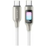 USAMS TC Series SJ750 100W USB-C to USB-C Cable 1.2 m Titanium