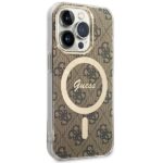 Guess GUHMP15LH4STW iPhone 15 Pro 6.1" brown hardcase IML 4G MagSafe - imagine 3