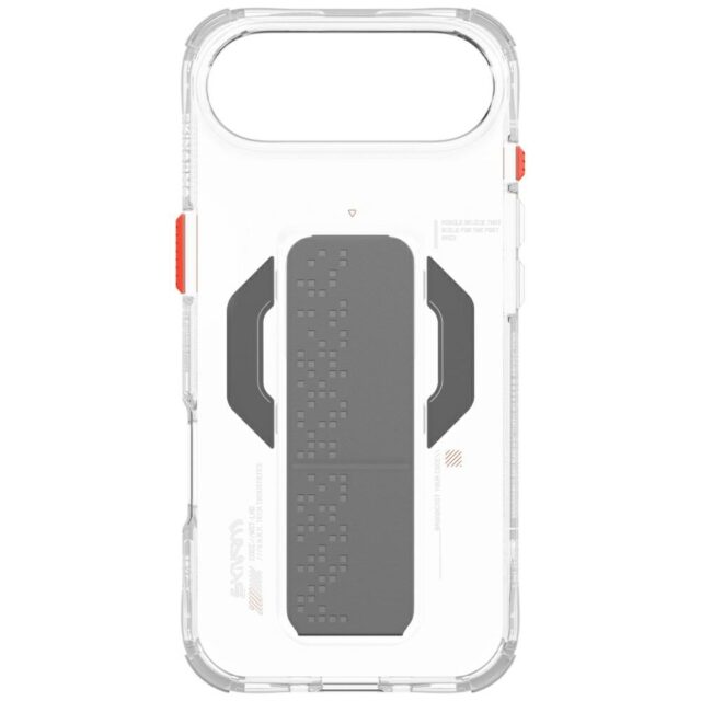 Skinarma Haxa Case for iPhone Air Magnetic Charging + Grip Stand Transparent - imagine 4