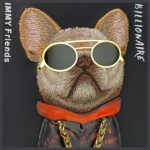 Nimmy case iPhone 15 Pro Max 6.7" black Glasses Cool Dog - imagine 7