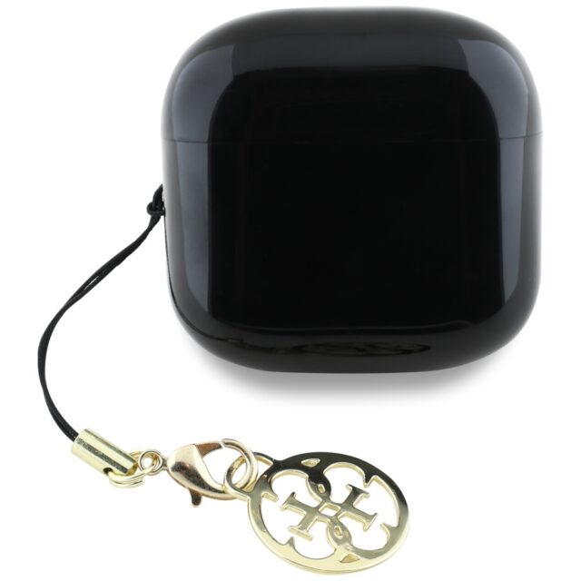 TWS headphones Guess Glossy Effect Printed Classic Logo & Charm black - imagine 4