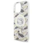Hello Kitty HKHMP16XHGLEH iPhone 16 Pro Max 6.9" white hardcase IML Golden Leaves MagSafe - imagine 6