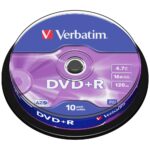 Verbatim DVD-R 4.7GB 16x AZO matt silver 10pcs 43498