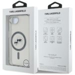 Case Karl Lagerfeld IML Metal Karl & Choupette Heads MagSafe for iPhone 16e black - imagine 8