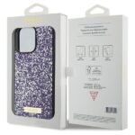 Guess GUHCP15XPFGSBSP iPhone 15 Pro Max 6.7" purple hardcase Rhinestone Metal Logo - imagine 8