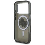 Karl Lagerfeld IML Glitter Karl & Choupette Sketch Logo MagSafe Case for iPhone 17 Pro Black - imagine 7