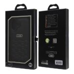 Audi Synthetic Leather iPhone 16 6.1" black hardcase AU-TPUPCIP16-GT/D2-BK - imagine 7