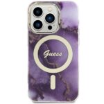 Guess GUHMP14LHTMRSU iPhone 14 Pro 6.1" purple hardcase Golden Marble MagSafe - imagine 3