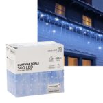 Extralink Icicle Curtain, 500L Cool White + Cool Flash, Length 3 + 20 m