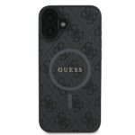Guess GUHMP16MG4GFRK iPhone 16 Plus 6.7" black hardcase 4G Ring Classic Logo MagSafe - imagine 3