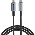 Cable Verbatim Sync & Charge USB-C to USB-C 240W 40Gb/s 120cm black 31847 - imagine 3