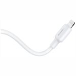 Cable USAMS US-SJ610 U84 PD 20W USB-C to Lightning 1m white - imagine 3