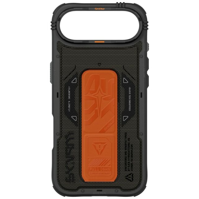 Skinarma Phantom Case for iPhone Air Magnetic Charging + Grip Stand Olive - imagine 4