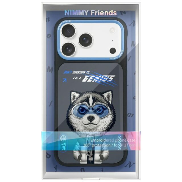 Case Nimmy Cool&Cute 2.0 Wolf for iPhone  17 Pro black - imagine 7