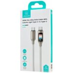 USAMS TC Series SJ750 100W USB-C to USB-C Cable 1.2 m Titanium - imagine 4