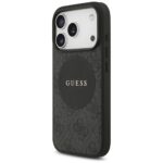 Case Guess 4G Circle Classic Logo MagSafe for iPhone 17 Pro black - imagine 2