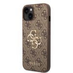 Guess GUHCP15M4GMGBR iPhone 15 Plus/ 14 Plus 6.7" brown hardcase 4G Big Metal Logo - imagine 2