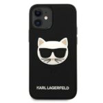 Karl Lagerfeld KLHCP12SCH3DBK iPhone 12 mini 5,4" black hardcase 3D Rubber Choupette - imagine 3