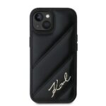 Karl Lagerfeld KLHCP15MPQDSMGK iPhone 15 Plus / 14 Plus 6.7" black hardcase Diagonal Quilted S - imagine 3