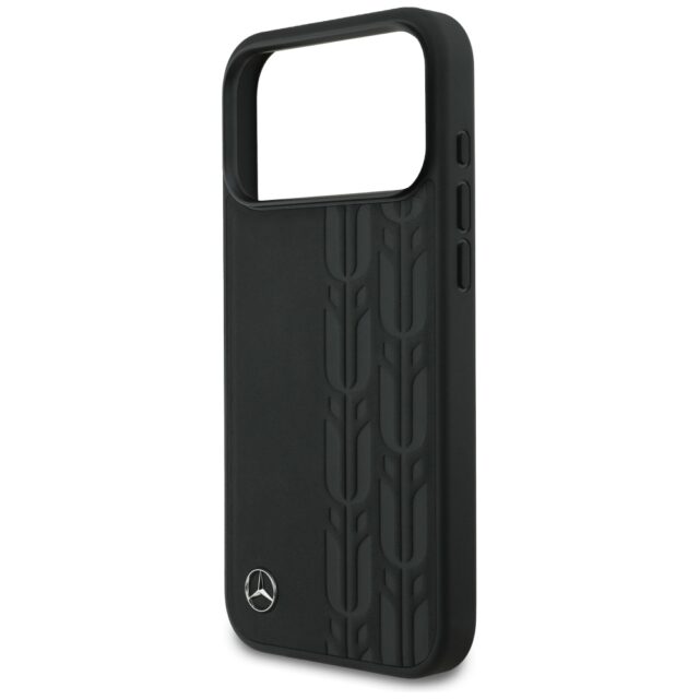 Mercedes Leather Laurel Leaves MagSafe Case for iPhone 17 Pro Max Black - imagine 6