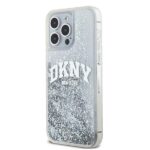 DKNY DKHCP15XLBNAET iPhone 15 Pro Max 6.7" white hardcase Liquid Glitter Big Logo - imagine 2