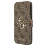 Guess GUBKP13L4GMGBR iPhone 13 Pro / 13 6,1"brown book 4G Big Metal Logo