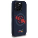 Case Red Bull HC Silicone ORBR20 Logo Red Lining for iPhone 15 Pro MagSafe navy blue - imagine 4