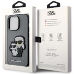 Karl Lagerfeld KLHCP14XSANKCPG iPhone 14 Pro Max 6.7" hardcase silver Saffiano Karl & Choupet - imagine 8