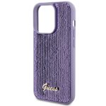 Guess GUHCP15LPSFDGSU iPhone 15 Pro 6.1"purple hardcase Sequin Script Metal - imagine 6
