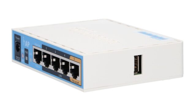 MikroTik hAP | WiFi Router | RB951Ui-2nD, 2,4GHz, 5x RJ45 100Mb/s - imagine 2