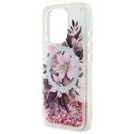 Guess GUHMP16XLFMWTP iPhone 16 Pro Max 6.9" pink hardcase Liquid Glitter Flower MagSafe - imagine 6
