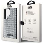 Karl Lagerfeld KLHCS24LHDSPRS S24 Ultra S928 hardcase silver Rhinestone Metal Logo - imagine 8