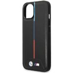 BMW BMHCP15S22PVTK iPhone 15 / 14 / 13 6.1" black hardcase M Quilted Tricolor - imagine 6
