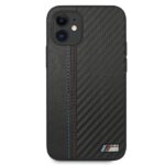 BMW BMHCP12SMCARBK case iPhone 12 mini 5.4" black hardcase M Collection PU Carbon Stripe - imagine 3