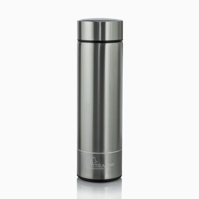 Extralink Smart Travel Mug Silver | Thermal mug | with LED display - imagine 3