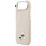 Karl Lagerfeld Karl & Choupette Pins MagSafe Case for iPhone Air Beige - imagine 6