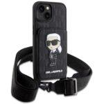 Karl Lagerfeld KLHCP14SCSAKHPKK iPhone 14 / 15 / 13 6.1" hardcase black Crossbody Saffiano Mon - imagine 3