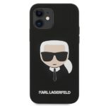 Karl Lagerfeld KLHCP12SSLKHBK iPhone 12 mini 5,4"  black hardcase Silicone Karl`s Head - imagine 3
